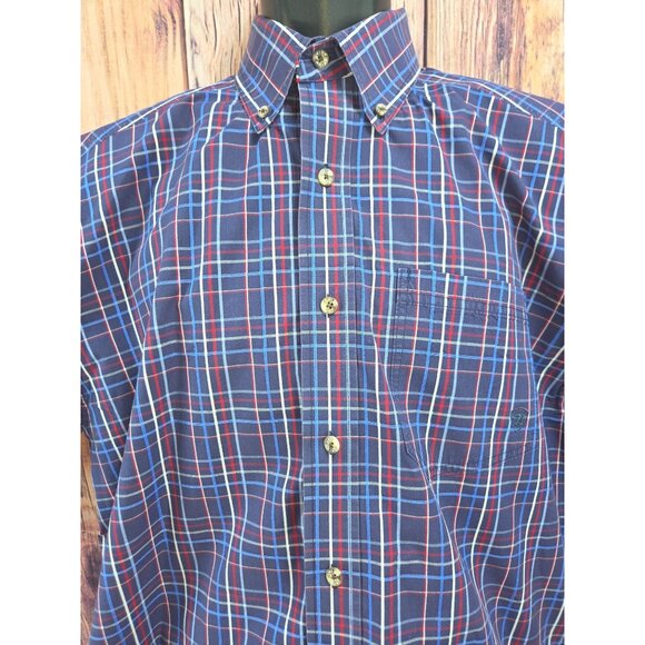 Ariat Pro Series Mens Plaid Button-Up S/S Shirt Large - Picture 3 of 8